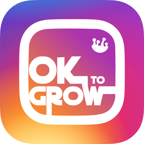 Instagram Logo customized for OK to Grow
